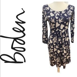 Boden Must Have Tunic Dress Blue Dove Peace Hearts